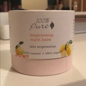 Skin brightening night balm 100 percent pure